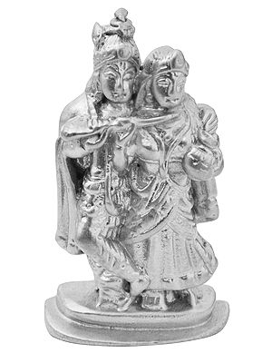 Radha Krishna (Carved in Parad)