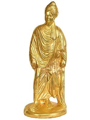16" Swami Vivekananda In Brass | Handmade | Made In India
