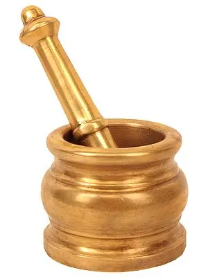 Solid Brass Mortar and Pestle