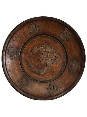 Large Size OM (AUM) Wall Hanging Plate