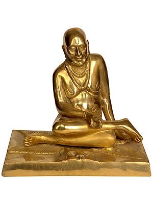 7" Shri Swami Samarth of Akkalkot In Brass | Handmade | Made In India