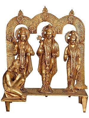 21" Shri Rama Durbar In Brass | Handmade | Made In India