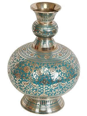 Decorated Vase with Enamel Work