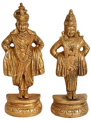 8" Swaminarayan In Brass | Handmade | Made In India