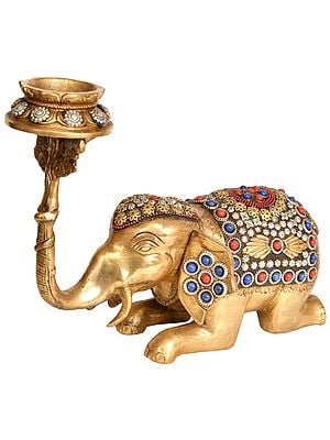 Elephant Candle Stand