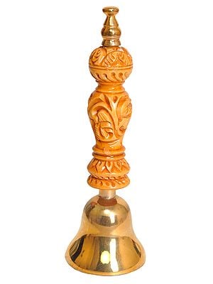 Fine Quality Ritual Bell with Carved Handle