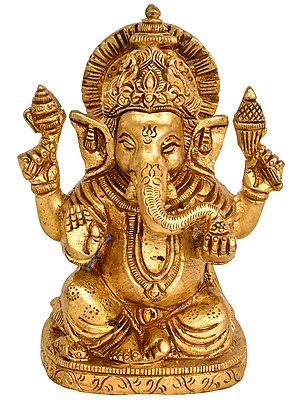 The Benevolent God Ganesha Granting Abhaya