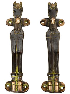 A Pair of Horse Door Handles