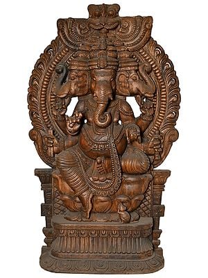 Trimukha Ganesha (Large Size)