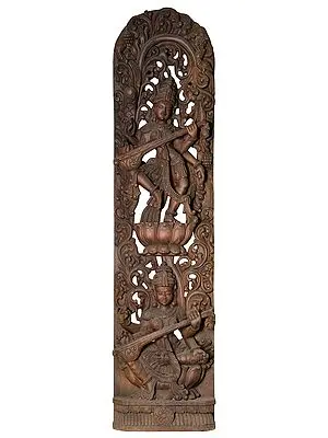 Two Goddess Saraswati Large Size Panel