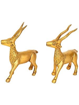 Pair of Deer Figurines