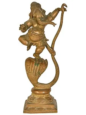 Ganesha Dancing on Serpent