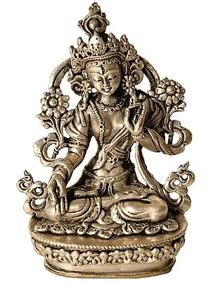 Tibetan Buddhist Goddess Seven Eyed White Tara (Made in Nepal)
