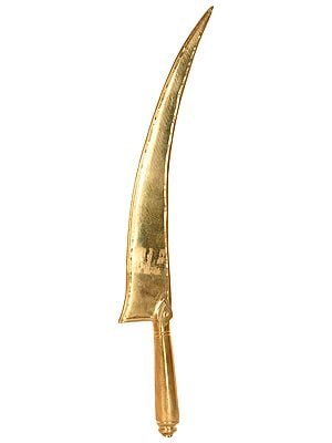 12" Knife for Yajna In Brass | Handmade | Made In India
