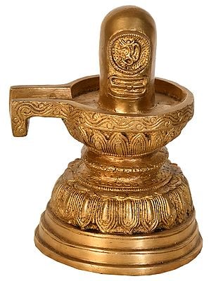 6" Shiva Linga In Brass | Handmade | Made In India