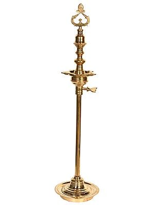36" Ritual Lamp (Larg Size) In Brass | Handmade | Made In India