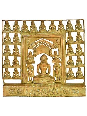 15" Jain Tirthankara In Brass | Handmade | Made In India