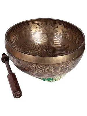 Tibetan Buddhist Superfine Mandala Singing Bowl (Made in Nepal)