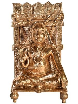 6" Shri Raghavendra Swami, The Vaishnavite Saint From The South | Handmade | Madhuchista Vidhana (Lost-Wax) | Panchaloha Bronze from Swamimalai
