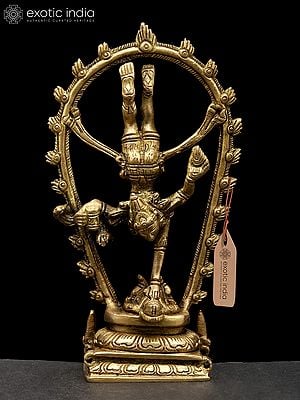 6" Bhagawan Shiva's Tandava Brass Statue | Handmade Nataraja Idol | Made in India