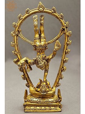 6" Bhagawan Shiva's Tandava (Nataraja) In Brass | Handmade | Made In India