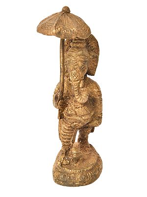 Bhagawan Ganesha with Umbrella (Small Statue)