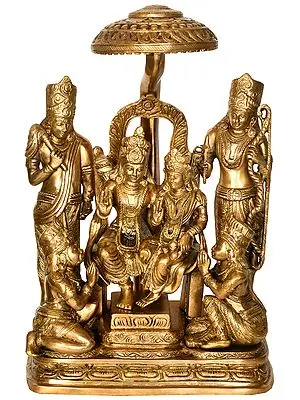 15" Rama Durbar In Brass | Handmade | Made In India