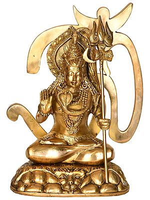 Lord Shiva with OM (AUM)