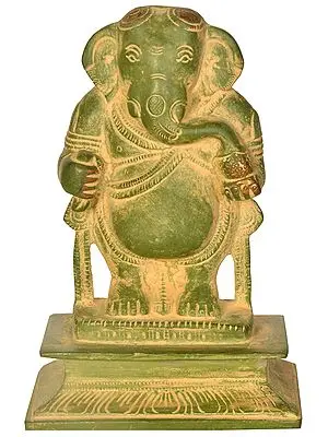 5" Standing Ganesha In Brass | Handmade | Made In India