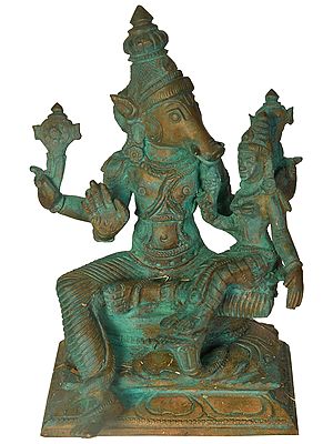 Lord Varaha with Goddess Lakshmi