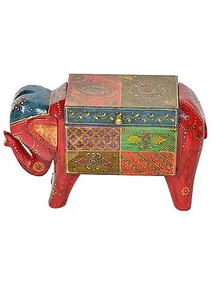 Wooden Elephant Box