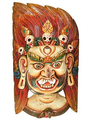 Tibetan Buddhist - Large Size Mahakala Mask (From Nepal)