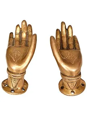 Buddha Hands Door Knob