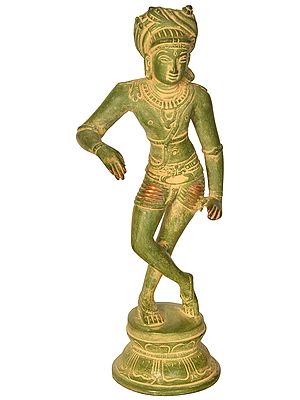 8" Vrish-Vahana Shiva In Brass | Handmade | Made In India