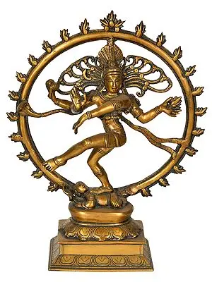 13" Nataraja In Brass | Handmade | Made In India