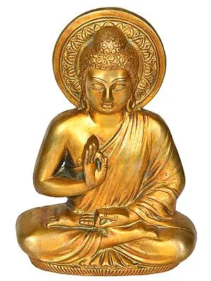 Preaching Buddha Wall Hanging Flat Statue (Tibetan Buddhist)