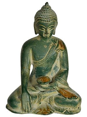 4" Samadhi Buddha - Tibetan Buddhist In Brass | Handmade | Made In India