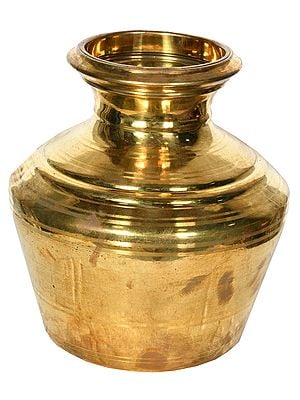 8" Puja Kalash in Brass | Handmade | Made in India