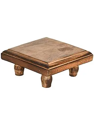 Teak Wood Ritual Chowki