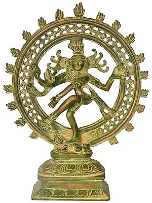 11" Triumphant Lord Nataraja in Brass | Handmade | Made in India
