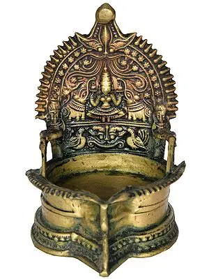 Gajalakshmi Puja Lamp