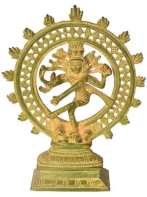 8" Nataraja In Brass | Handmade | Made In India
