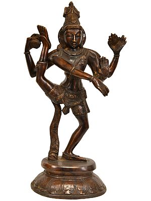 12" Shiva's Tandava In Brass | Handmade | Made In India