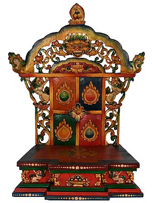Tibetan Buddhist Deity Throne