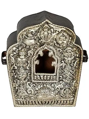 Tibetan Buddhist Gau Box (Portable Shrine) Made in Nepal