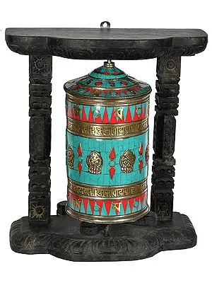Made in Nepal Tibetan Buddhist Prayer Wheel