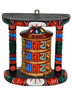 Tibetan Buddhist Prayer Wheel from Nepal