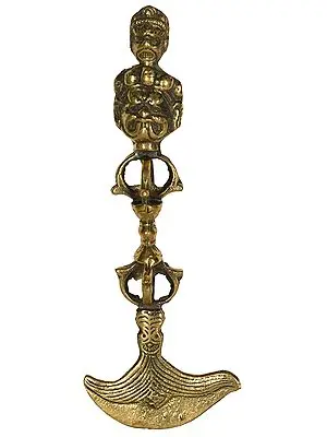 (Made in Nepal) Tibetan Buddhist Deity Mahakala Dorje Chopper