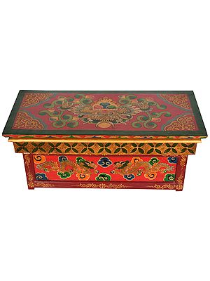 Garuda Altar Desk from Nepal (Tibetan Buddhist)