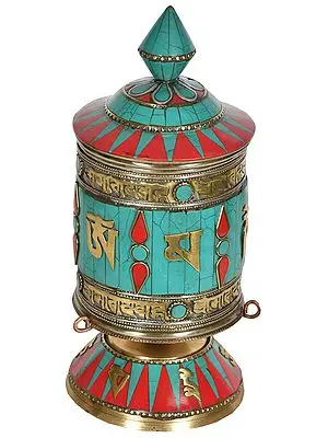 Made in Nepal Prayer Wheel - Tibetan Buddhist